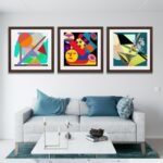Abstract Color Block Wall Art