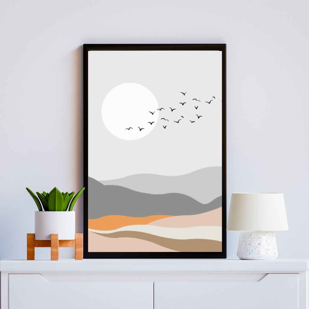 Abstract Landscape Wall Art set of 3 Print for Living Room - Image 8