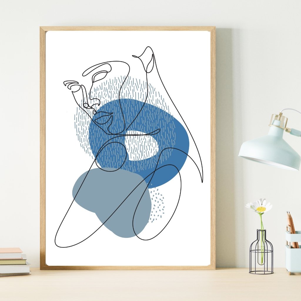 Woman Line Art Prints Set of 3 Woman Silhouette Wall Art - Image 4