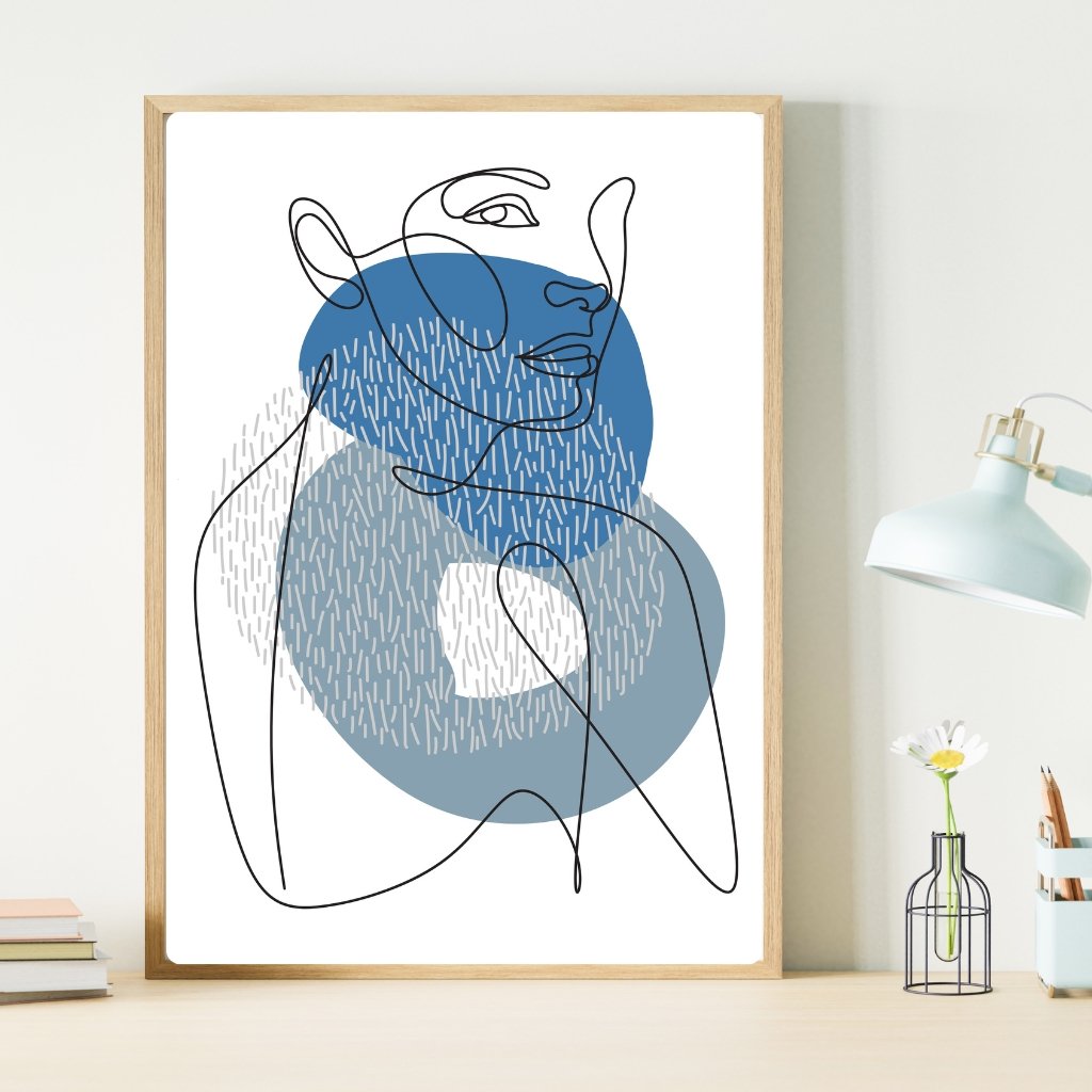 Woman Line Art Prints Set of 3 Woman Silhouette Wall Art - Image 5