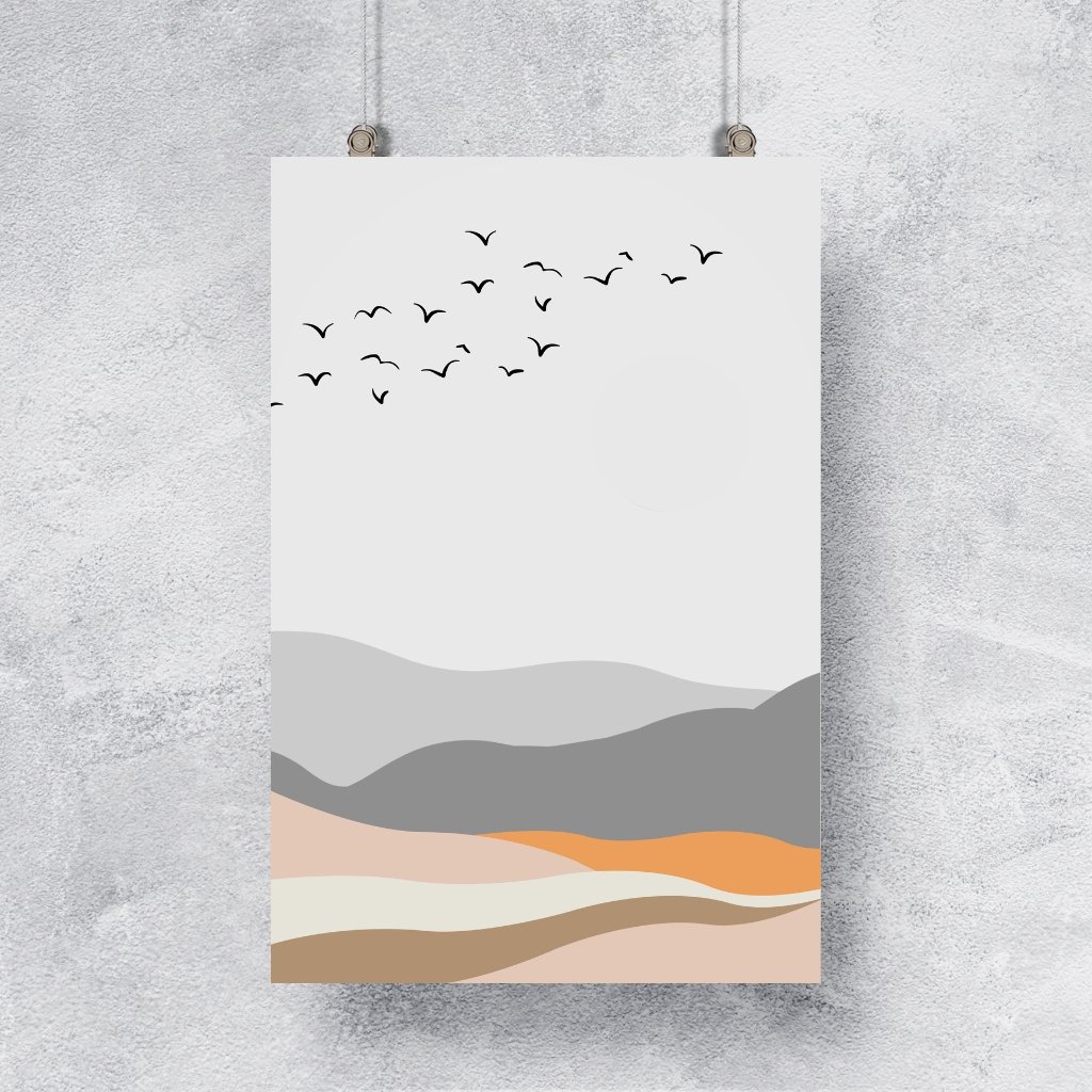 Abstract Landscape Wall Art set of 3 Print for Living Room - Image 7