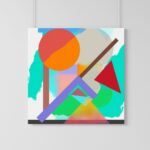 Living Room Geometric Wall Art