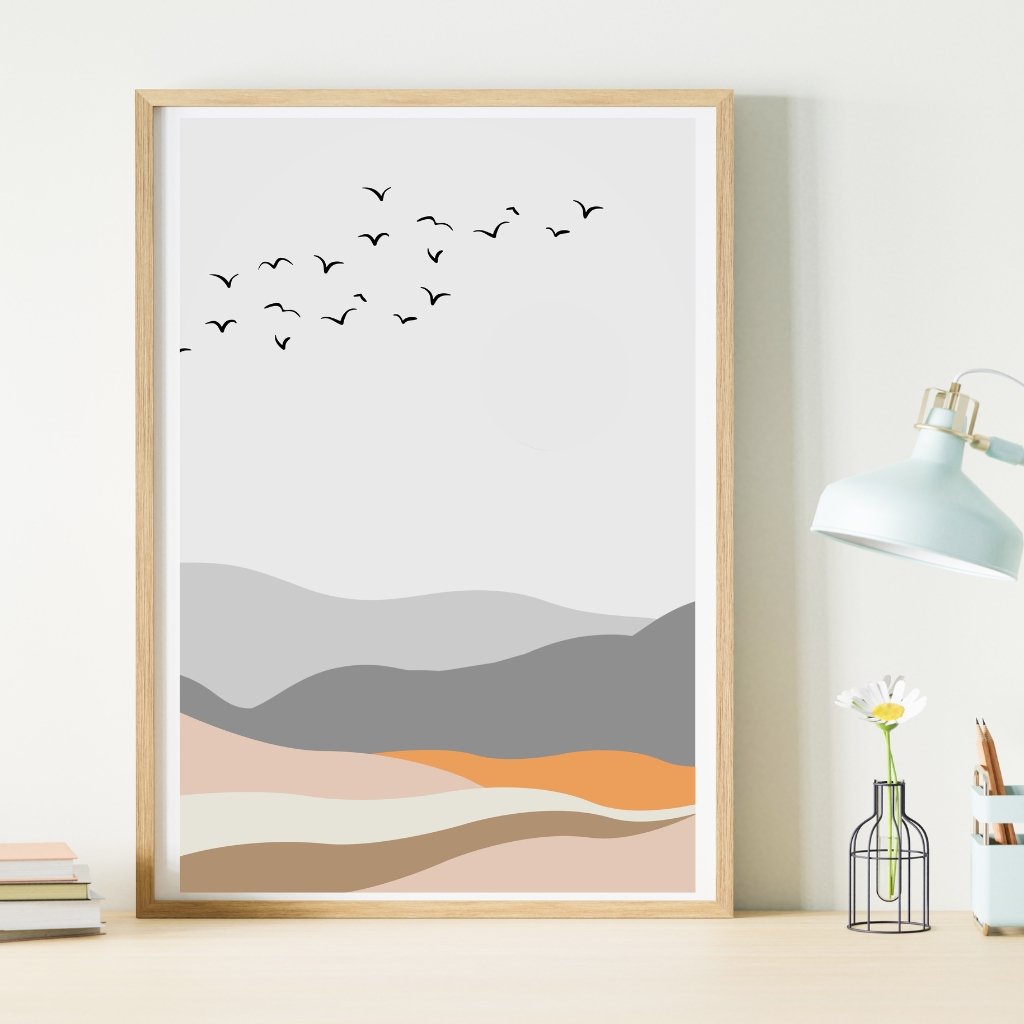 Abstract Landscape Wall Art set of 3 Print for Living Room - Image 4
