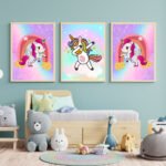 6 Unicorn kids prints