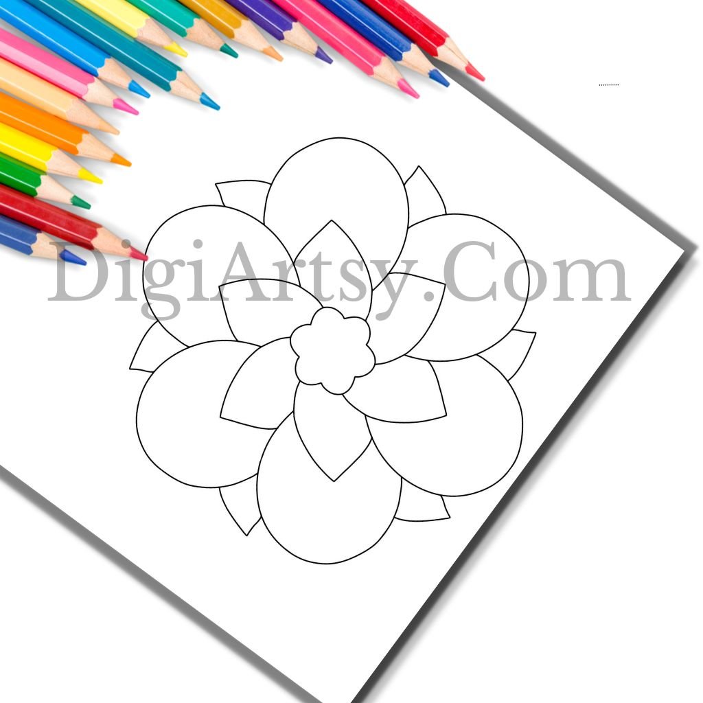 Simple Mandala Coloring Pages