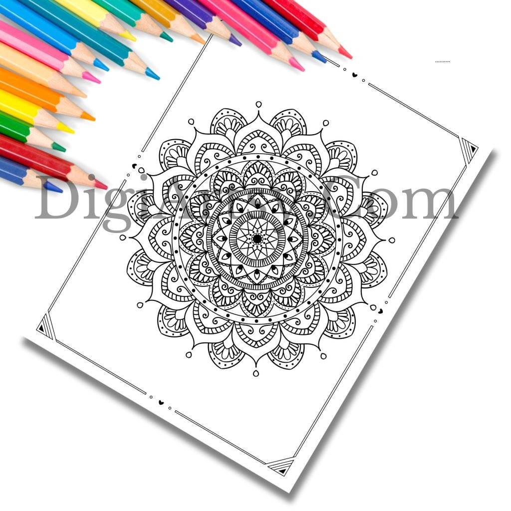 Flower Mandalas Coloring Pages