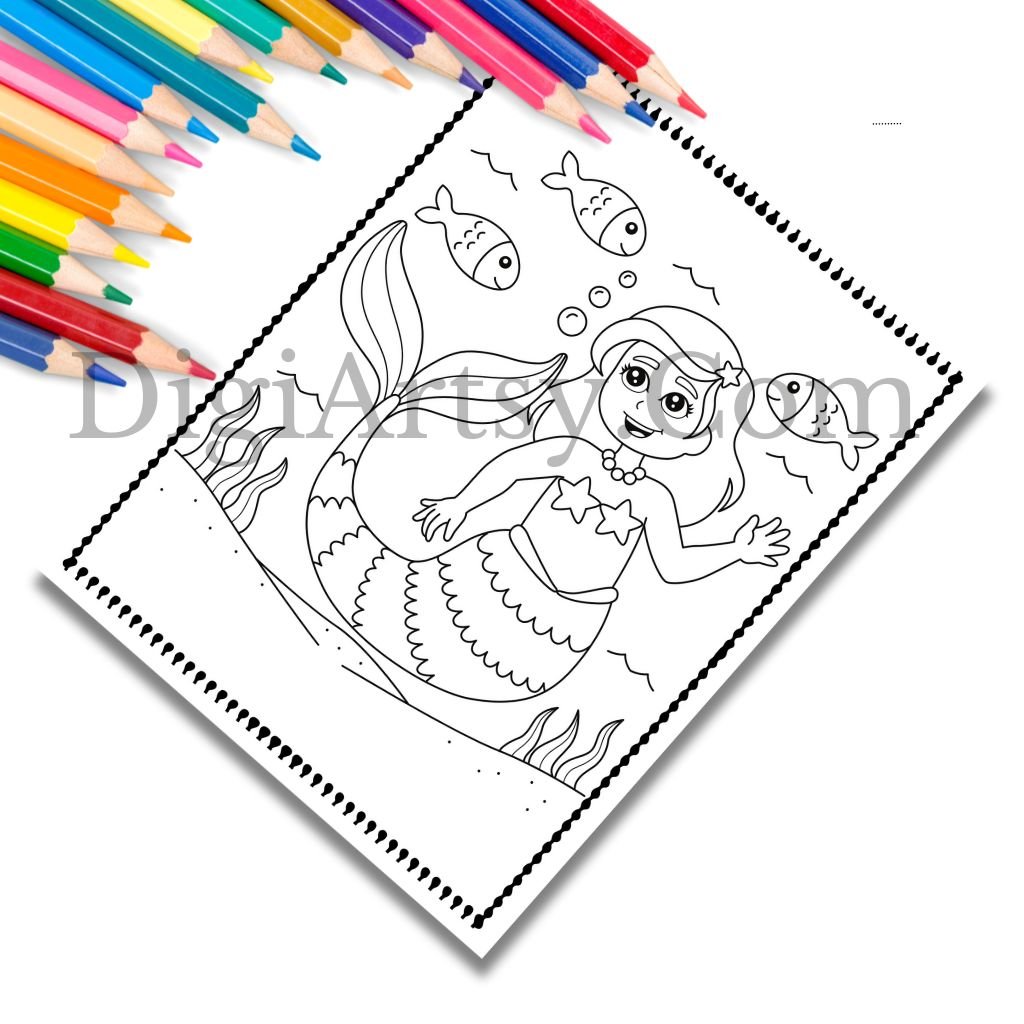 Mermaid Coloring Pages