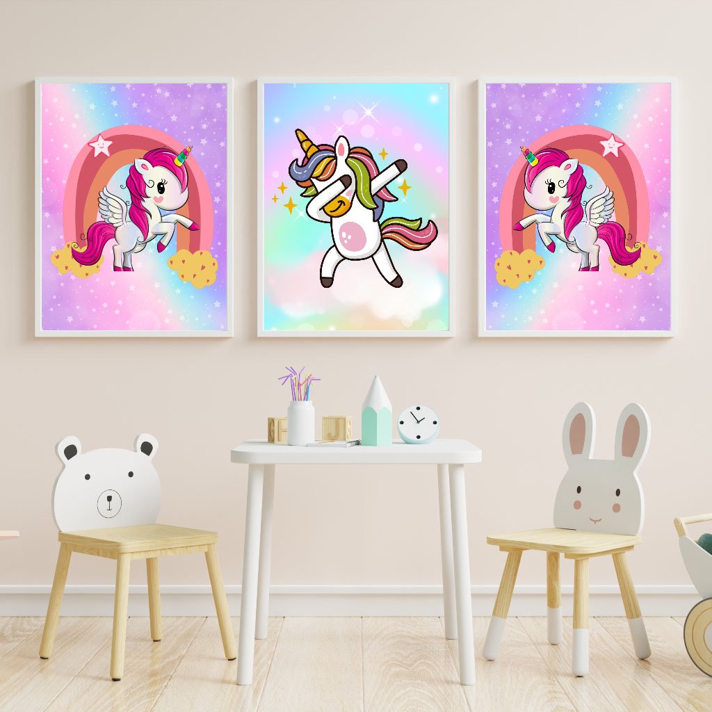 Cloud Rainbow Nursery Print