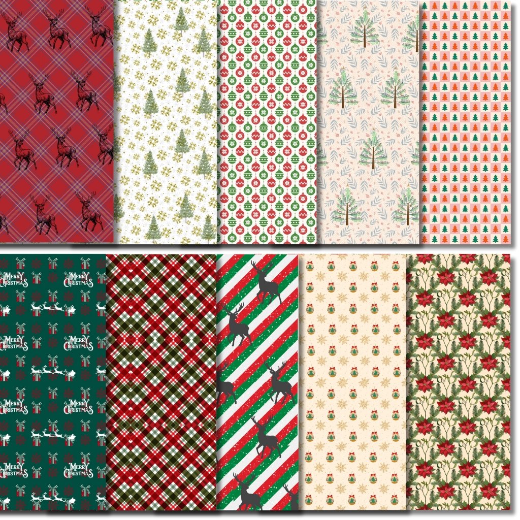 Printable Christmas Paper Designs