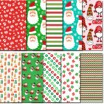 Red and Green Christmas Digital Paper