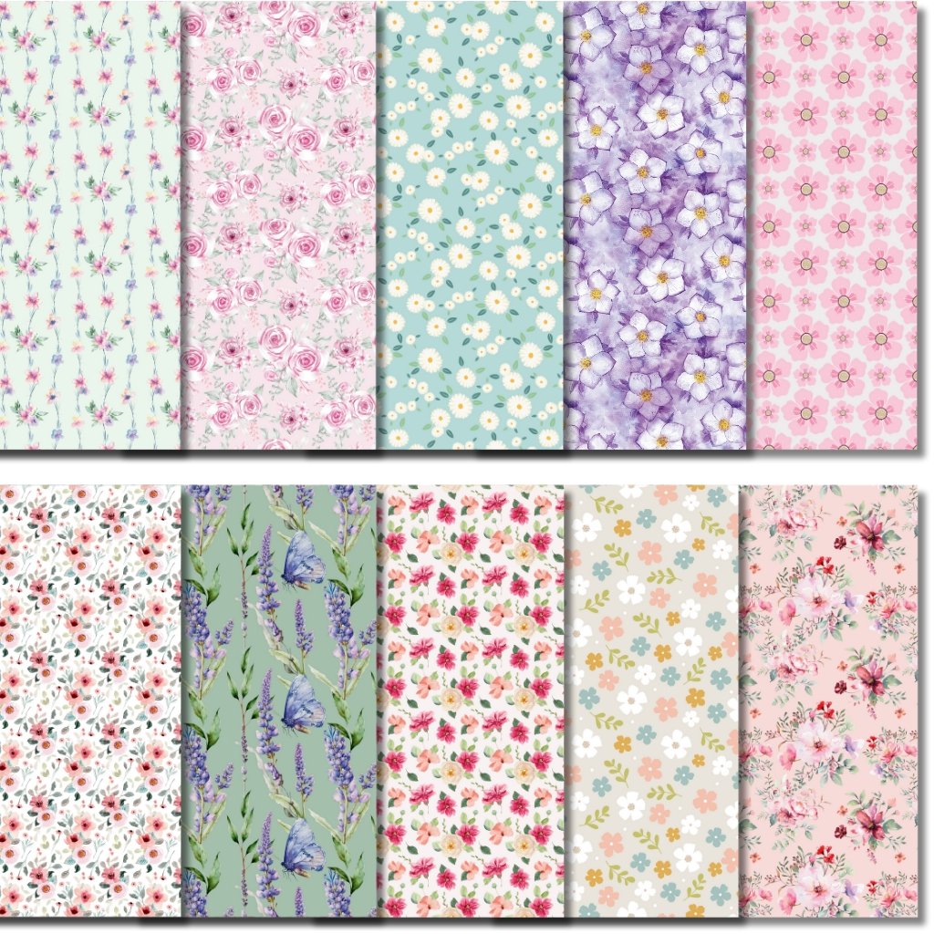 Floral Digital Paper Images