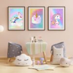 Unique Unicorn Prints Set of 3