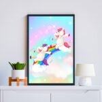 Pink Gold Purple Nursery Art