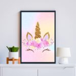 Unicorn gold glitter