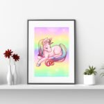 Unicorn Girl Room Prints