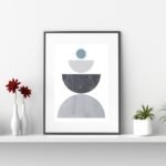 Abstract Blue Wall Art