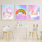 Rainbow Unicorn wall art