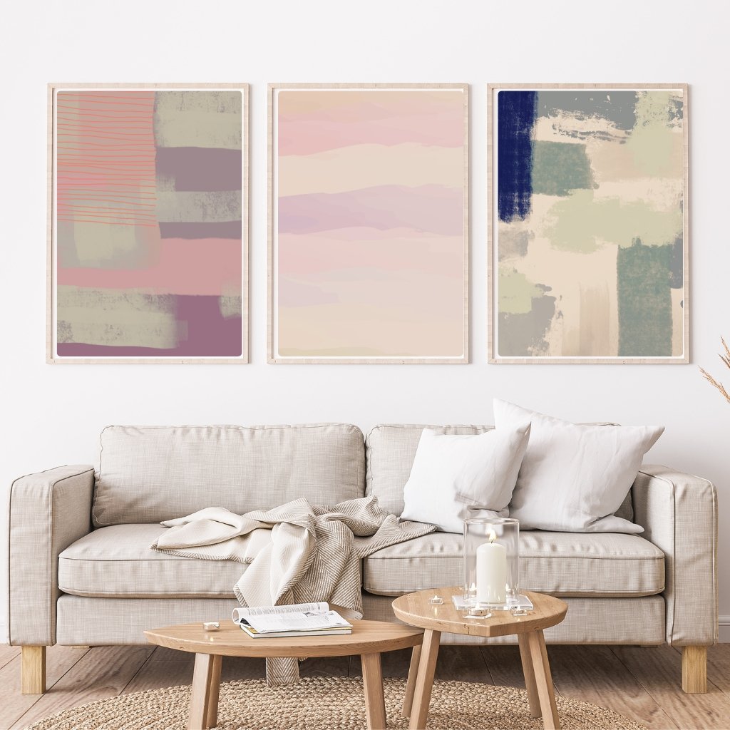 Neutral Abstract Wall Art Prints