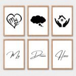 Set Of 6 Printable
