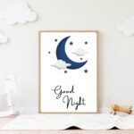 Sun and moon print