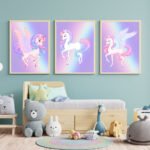 Unicorn Art for Girls Room Decor