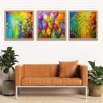 wildflowers watercolor wall art