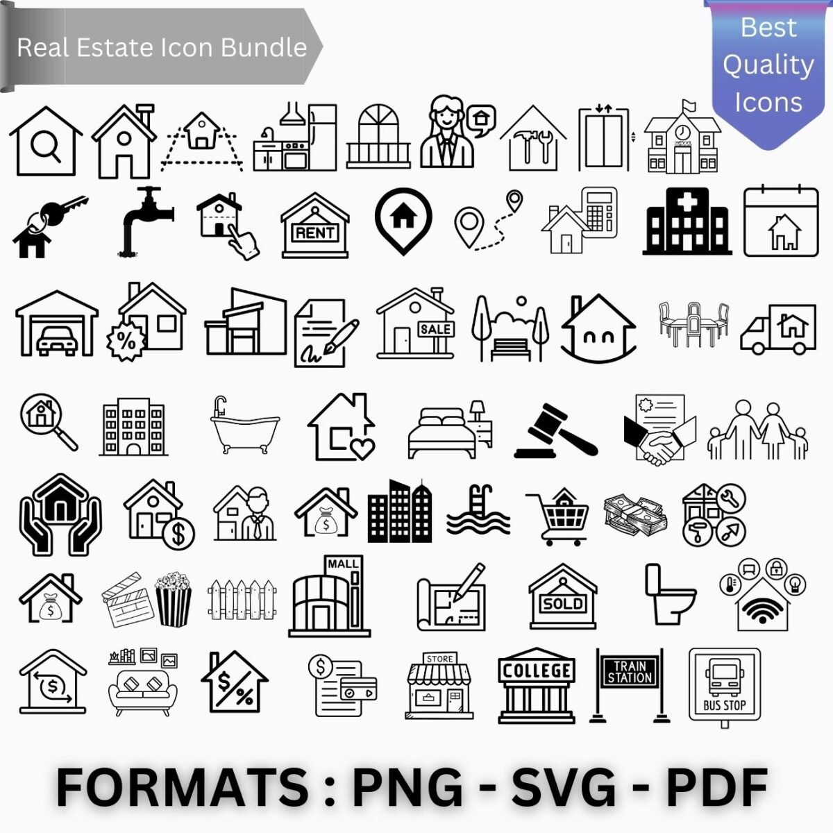 Real Estate Icons Bundle