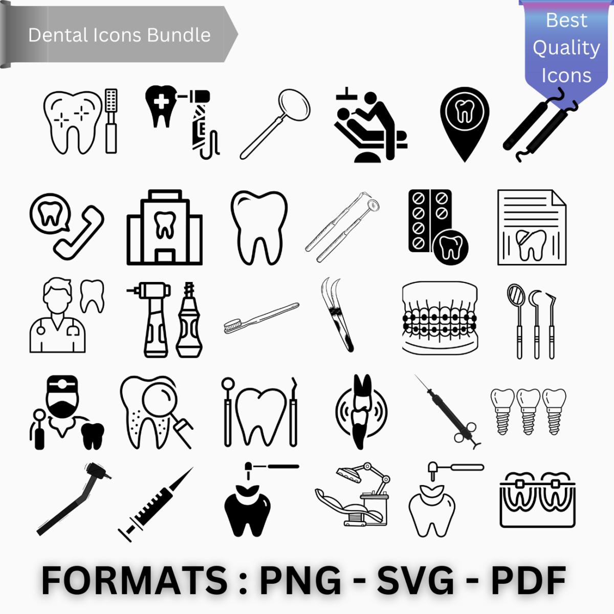 Dental Icons Pack