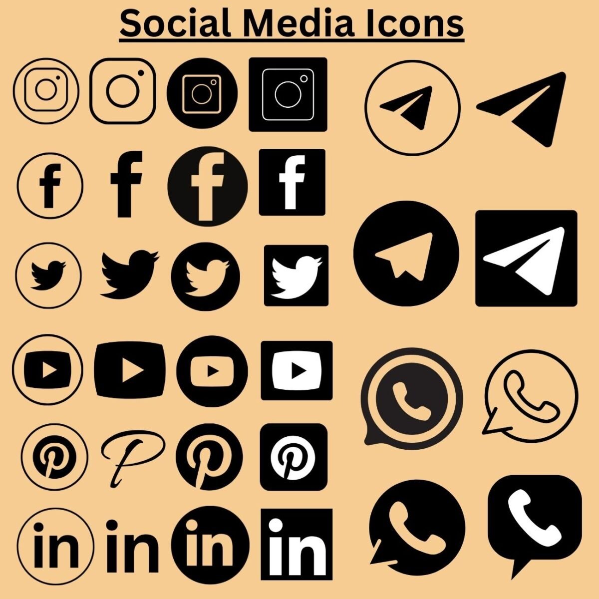 Business Card Icons PNG