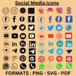 SOCIAL MEDIA ICONS SVG