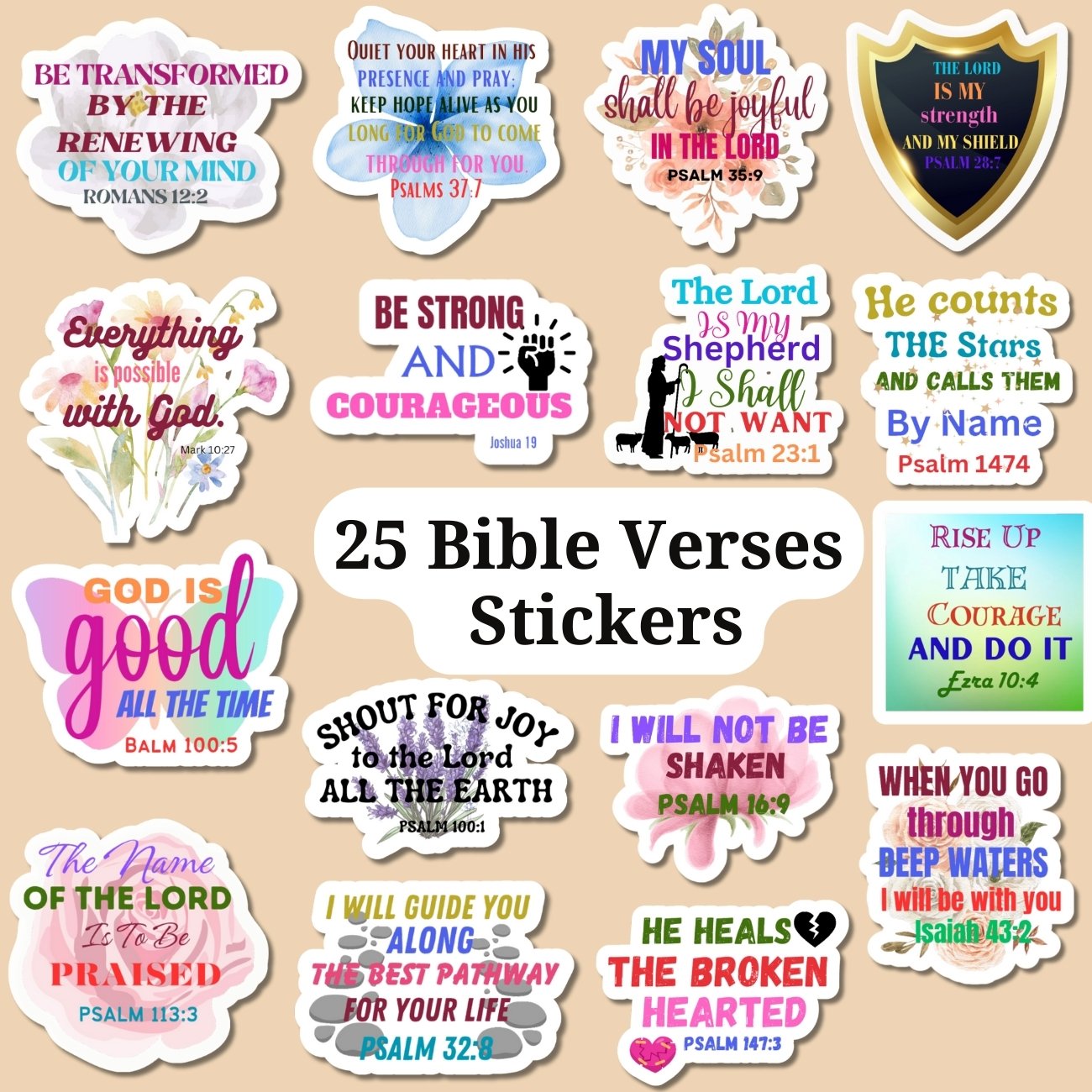Bible Verse Stickers Bundle