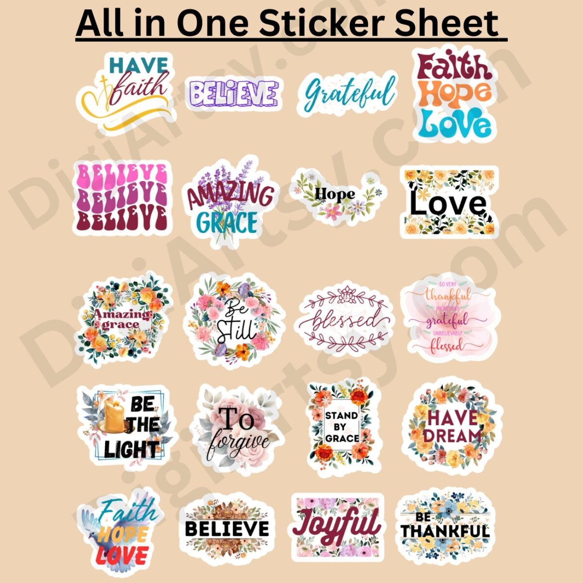 Bible Journaling Stickers