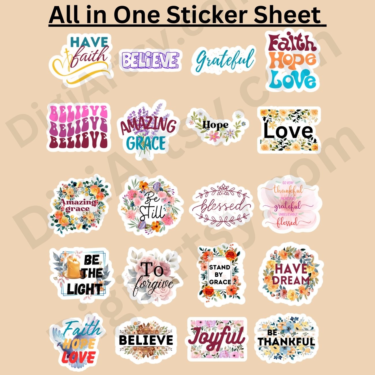 Bible Journaling Stickers