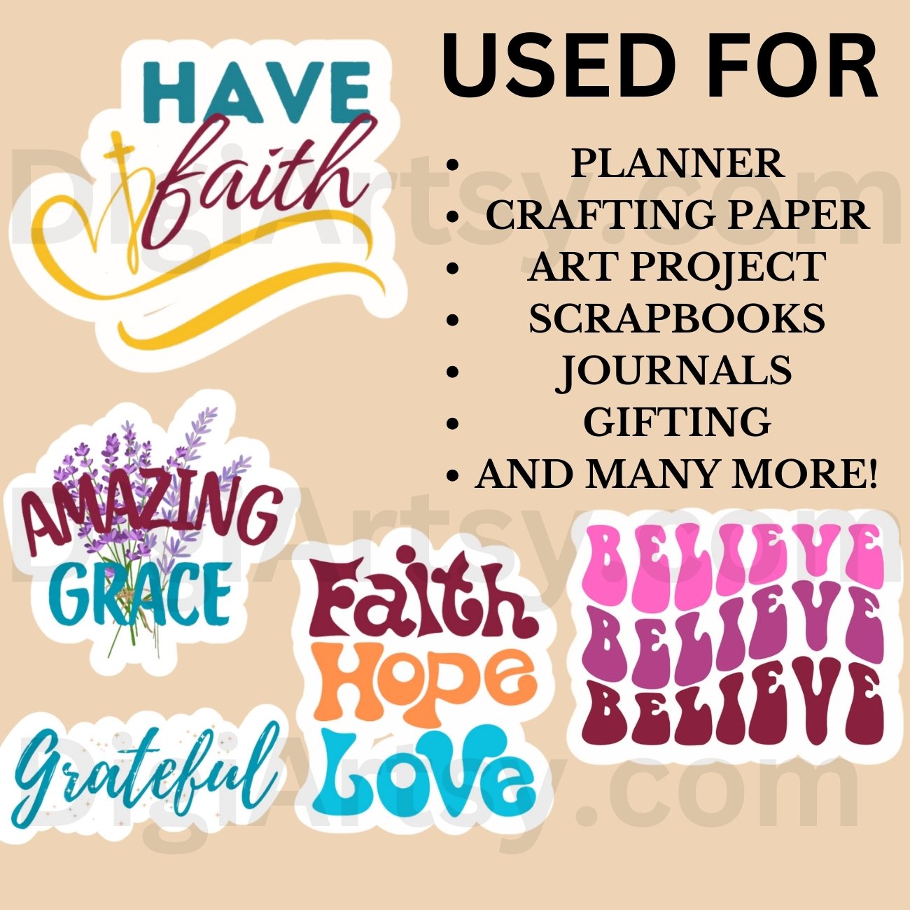 Printable Faith Bible Labels