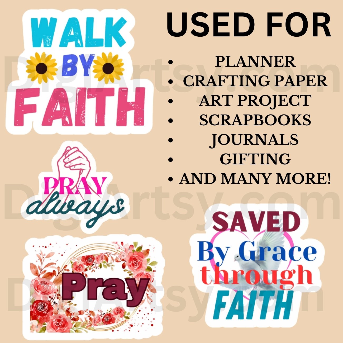 RELIGIOUS STICKERS SVG