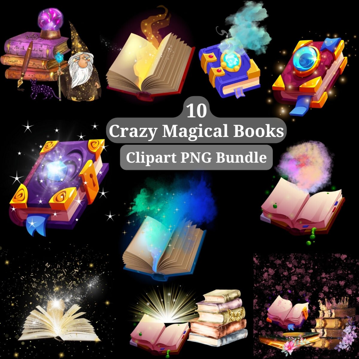 Fantasy Books Clipart