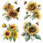 spring garden bee clip art