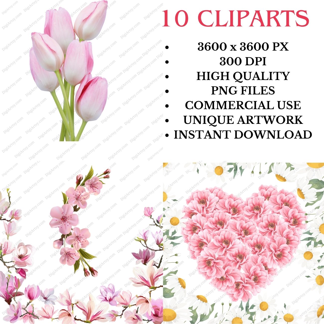 Pastel Flowers PNG