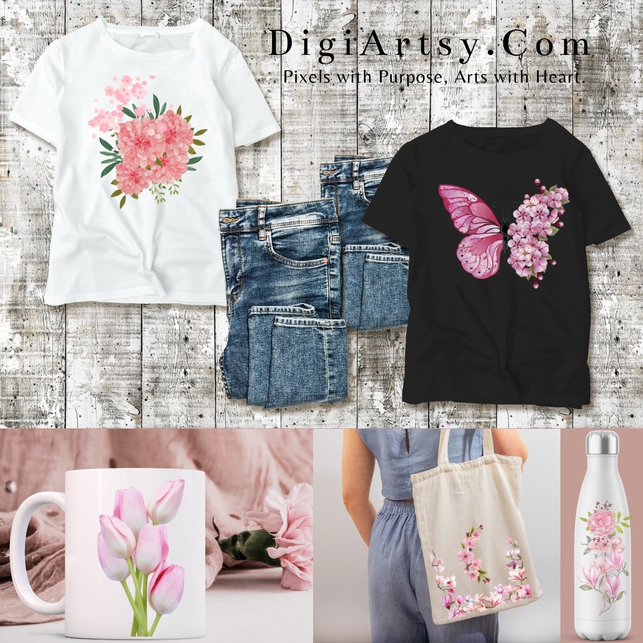 Floral Clipart Bundle