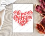 Happy Mother's day Heart Card