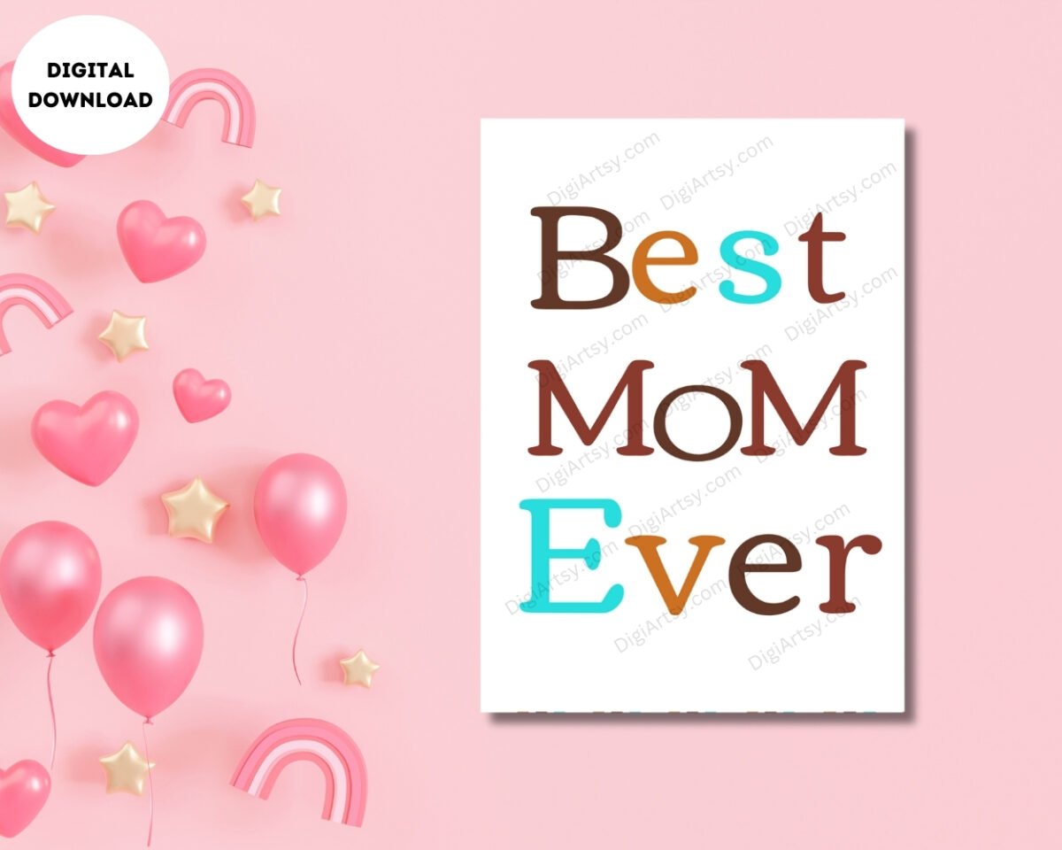 Printable Mom Greeting Card