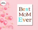 Printable Mom Greeting Card