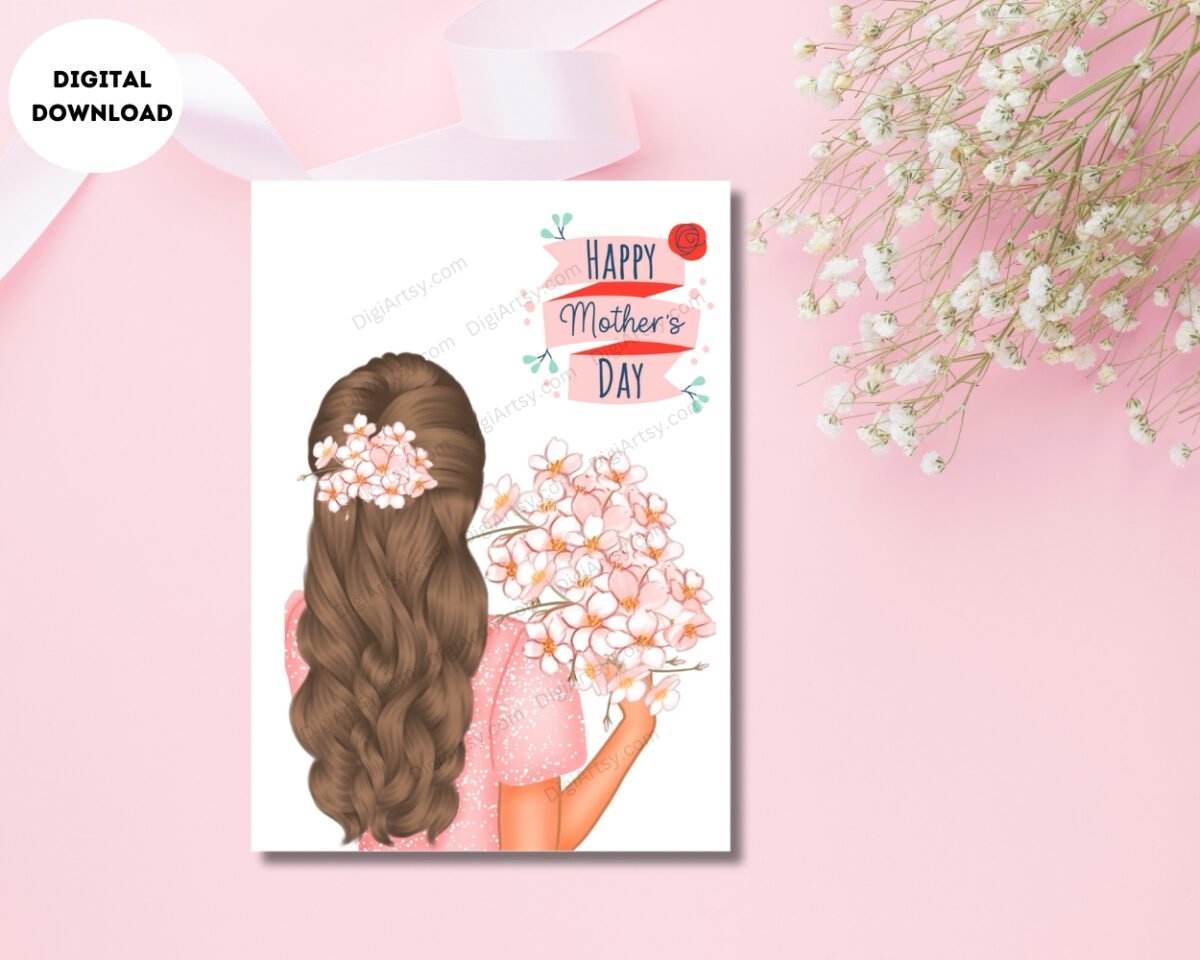 Printable Mothers day Greeting Card