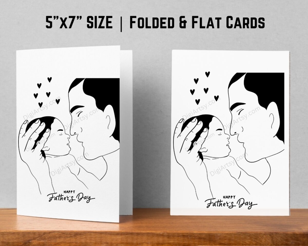 Printable card for DAD