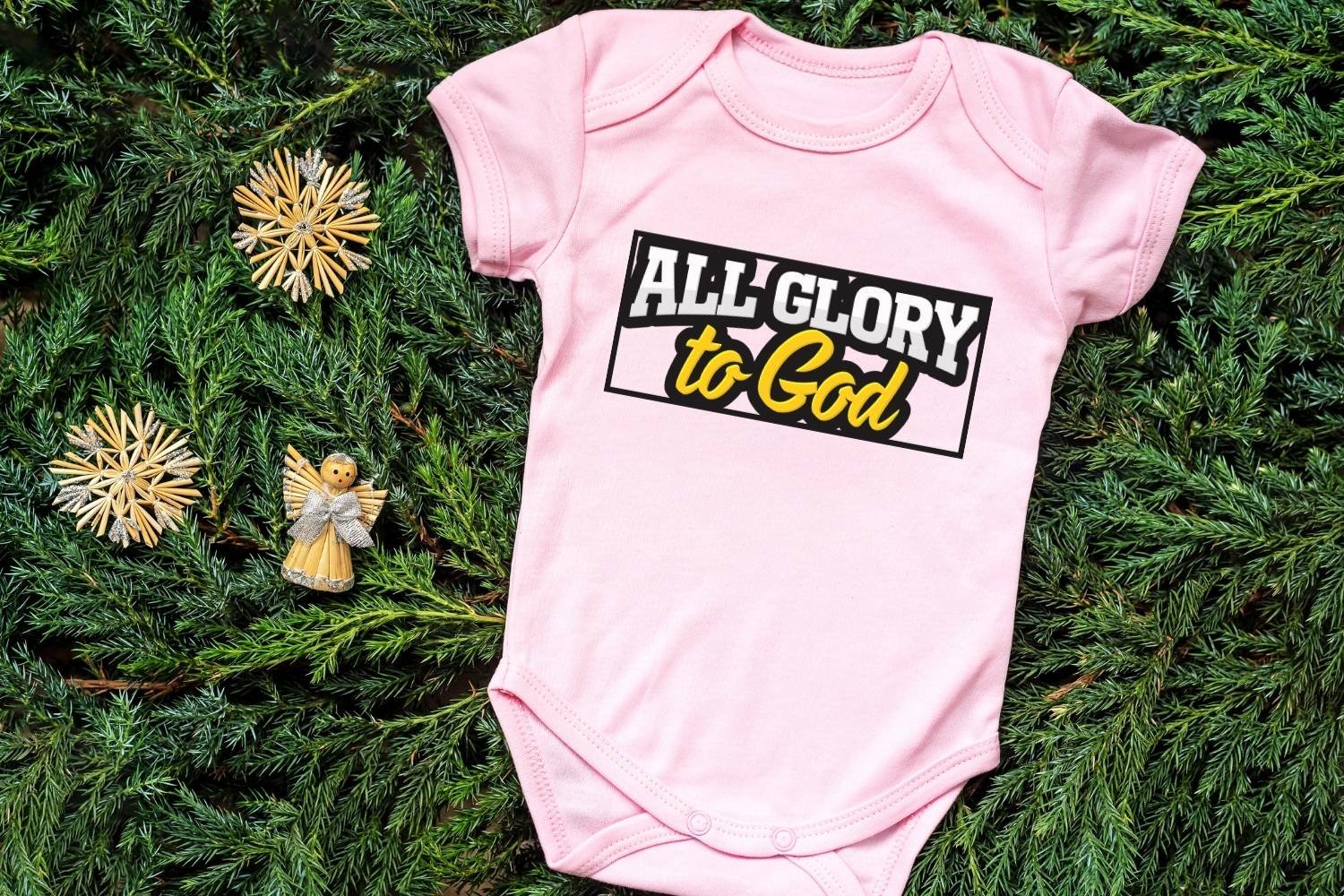 Religious Tshirt Print All Glory to God - Image 3