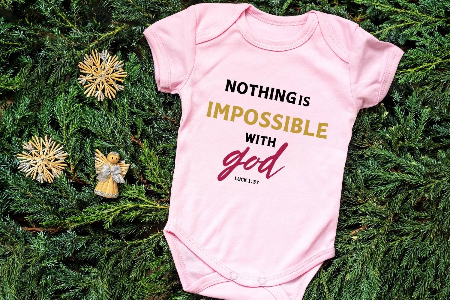 Bible Verse Tshirt design Nothing is Impossible - Image 4