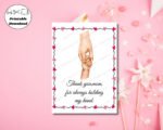 Thankyou Card for Mother for Holding my Hands