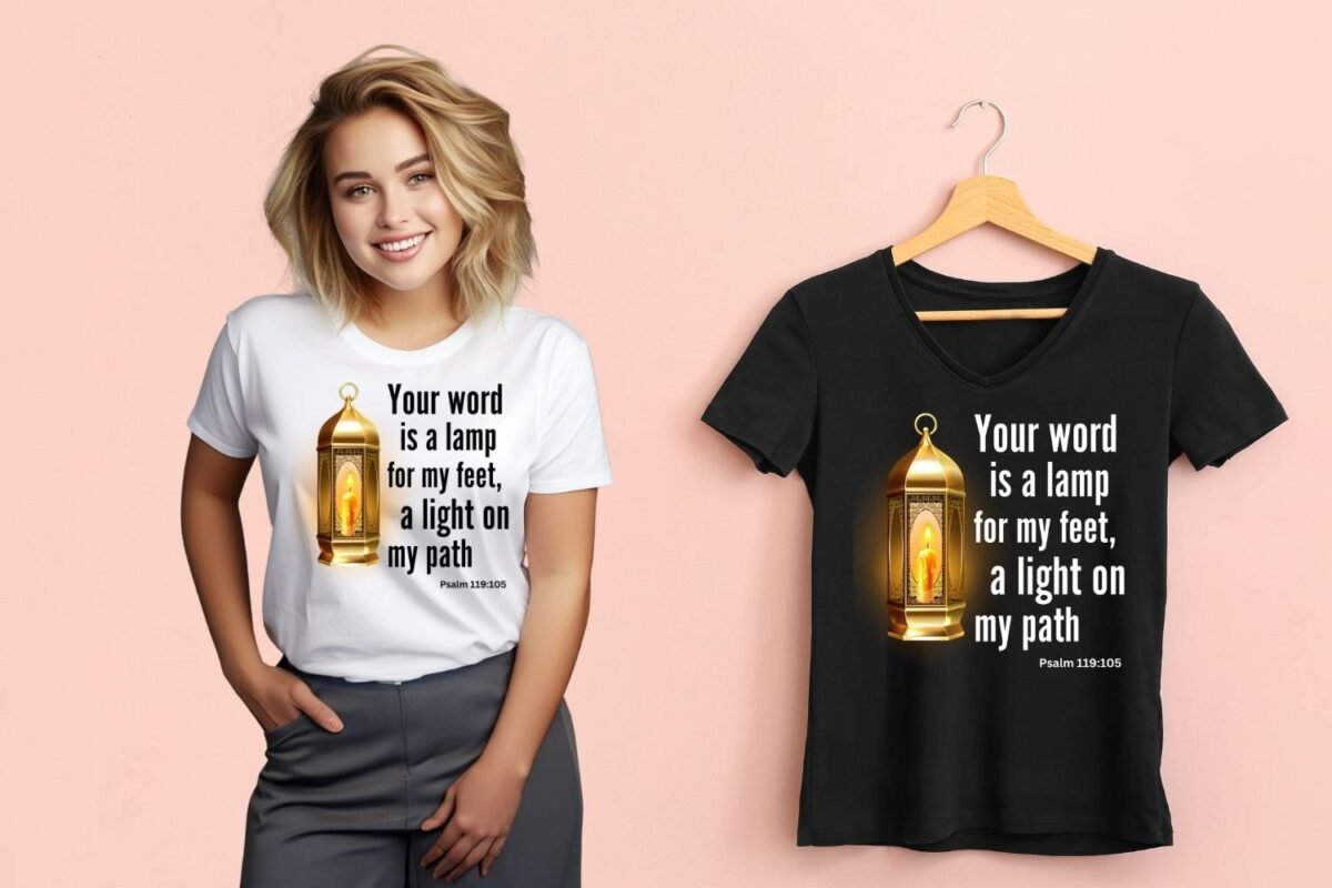 Your Word is a Lamp Print SVG PNG
