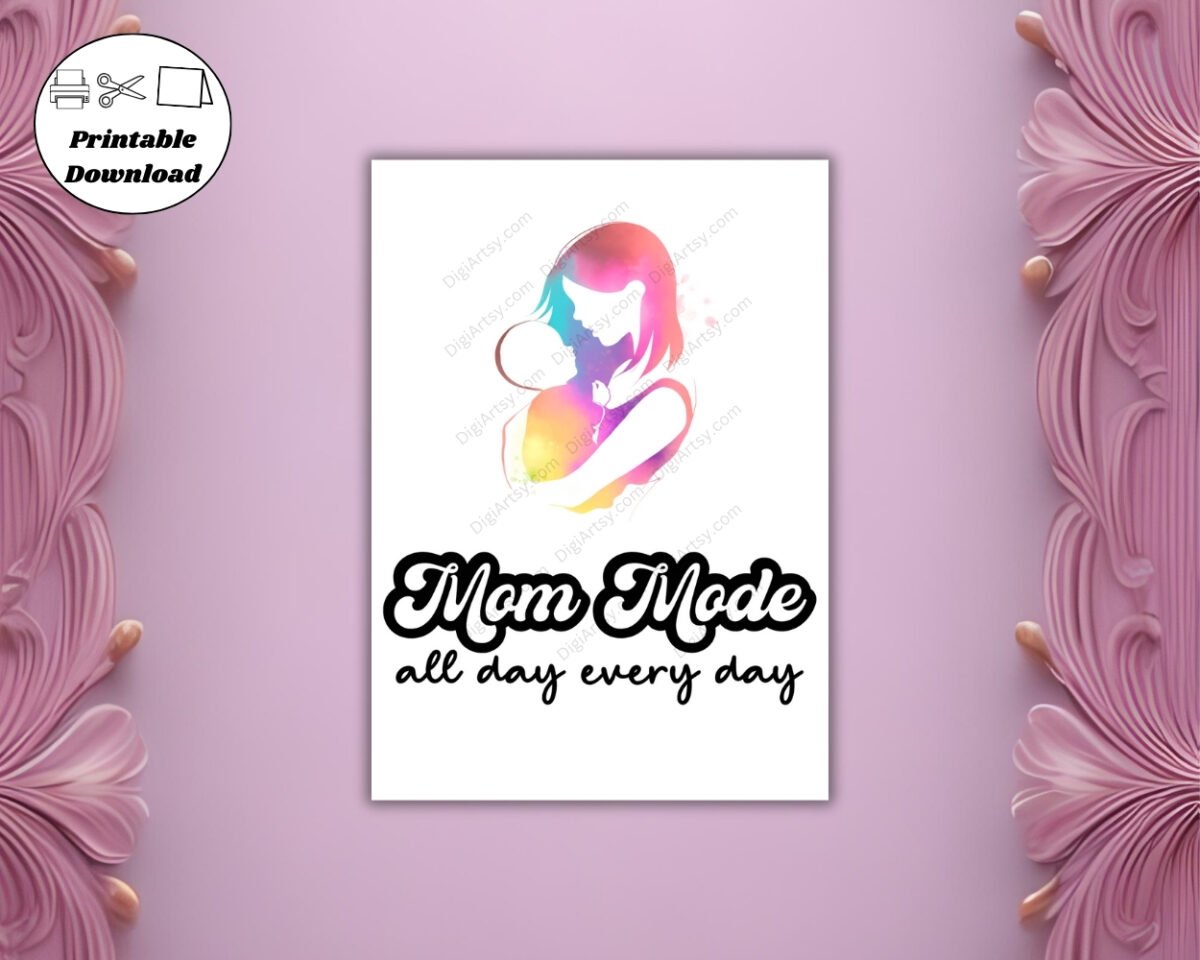 Mom Mode Greeting Card