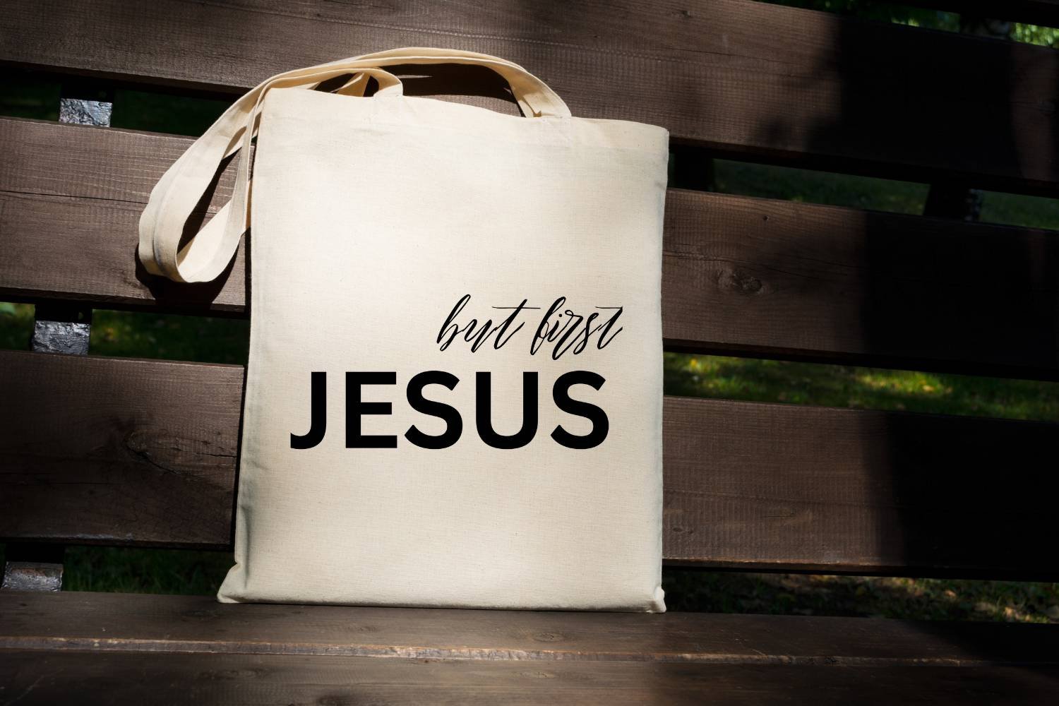 Religious Tshirt Print But First Jesus - Image 5